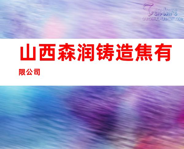 山西森润铸造焦有限公司